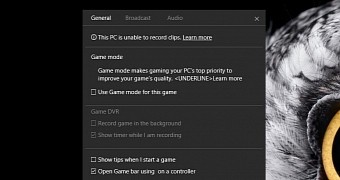 Game Mode in Windows 10 build 15007