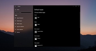 Default apps in Windows 10