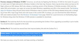 Excerpt from Microsoft's blog post this morning