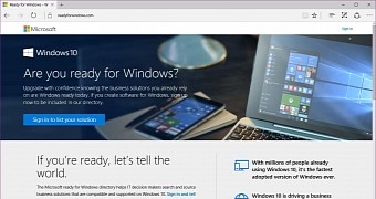 The new Ready for Windows website