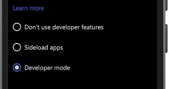 Enabling developer mode