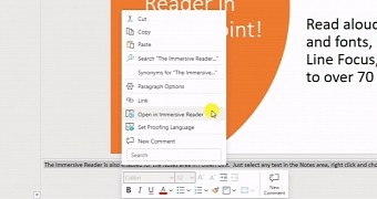 The Immersive Reader in PowerPoint