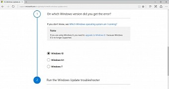 The wizard supports the latest 3 versions of Windows
