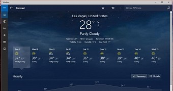 Windows 10 Weather app