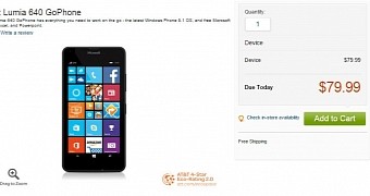 Microsoft Lumia 640 on Sale at AT&T's GoPhone for $80