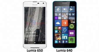 Lumia 650 render vs. Lumia 640