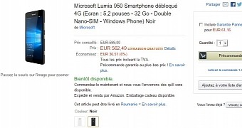 Microsoft Lumia 950 store page