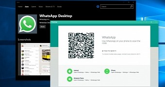 WhatsApp listing in the Windows Store