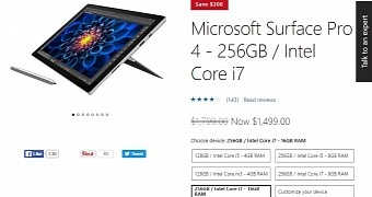 Surface Pro discount in the Microsoft Store