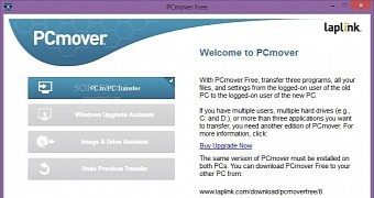 Laplink's PCMover in action