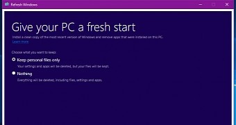 Refresh Windows lets you clean-install the latest version of Windows 10