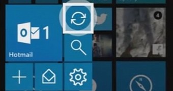 Concept envisioning the integration of exploding live tiles in Windows Phone