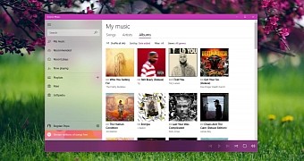 Fluent Design in Groove Music app