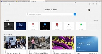 Microsoft Edge browser in Windows 10