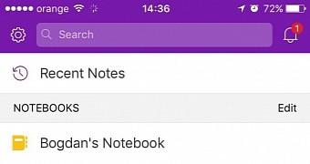 OneNote for iOS version 16