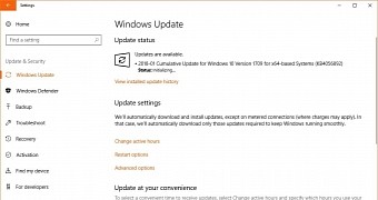The update is pushed to Windows 10 systems via Windows Update