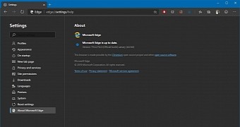 The latest version of Microsoft Edge Canary