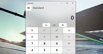 The Calculator app has already received the Acrylic Material update