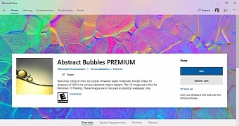 New theme in the Microsoft Store