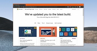 Latest Microsoft Edge Dev build