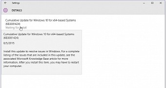 The new cumulative update is shipped via Windows Update