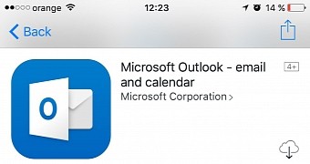 Outlook update in the App Store