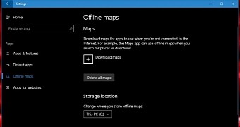 Offline maps in Windows 10
