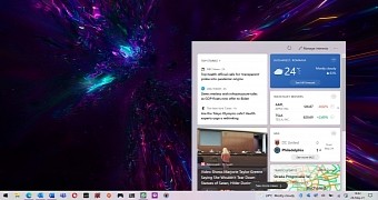 The news and interests experience in Windows 10