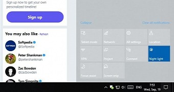 Microsoft has finally addressed the bug causing the Action Center to lose color