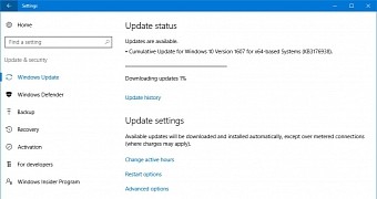 The new CU is available via Windows Update right now