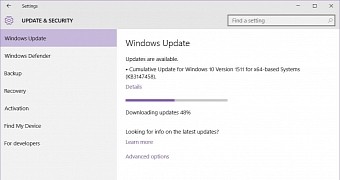 New CU shipped via Windows Update