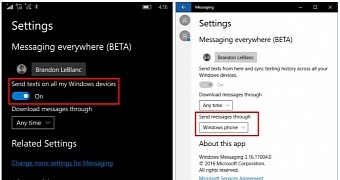 Microsoft Releases Windows 10 Mobile Build 14327 with PC Texting Features