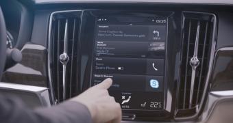 Volvo drivers will be able to join a Skype call from the dashboard