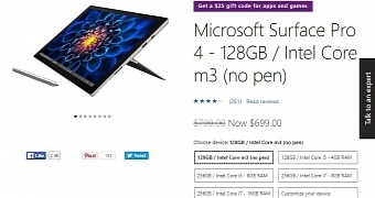 Microsoft Surface Pro 4 discount at the Microsoft Store