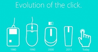 Evolution of the click, as Microsoft sees it