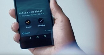 Cortana running on Android in Microsoft's ad