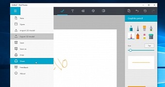 The new Windows 10 version of Paint