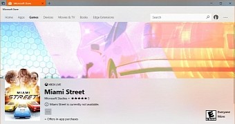 Miami Street game in the Microsoft Store