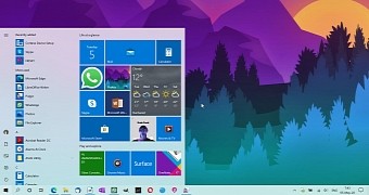Microsoft Windows 10 desktop