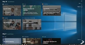 Windows Timeline in Microsoft demo