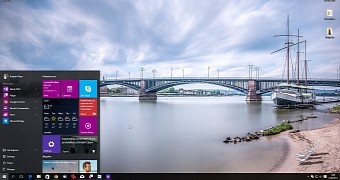 This is the new Windows 10 Start menu