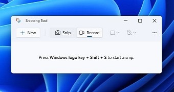 Screen recording in Snipping Tool