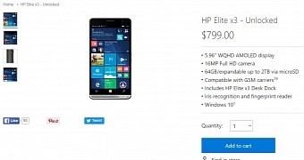 The phone can be purchased from the Microsoft Store right now