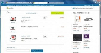 Microsoft Store Bug Increases Surface 3 Price to £77,777.77