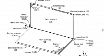 Microsoft Surface Andromeda patent drawing
