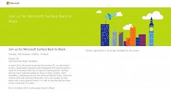 Black Microsoft Surface teaser