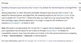 Old versions of TLS to be disabled in September