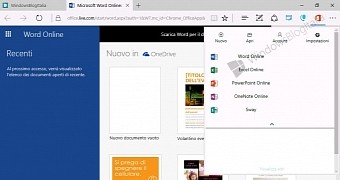 The extension will make it possible to instantly create a document with Office Online