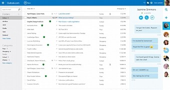 The Outlook.com interface