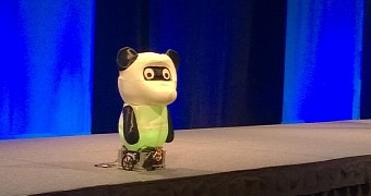 This is Bamboo, Microsoft's first Windows 10 IoT Core and Intel Joule robot